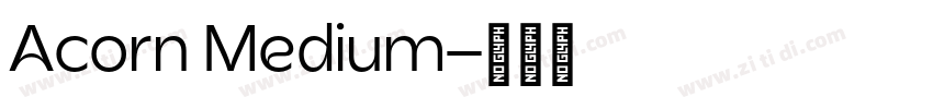 Acorn Medium字体转换